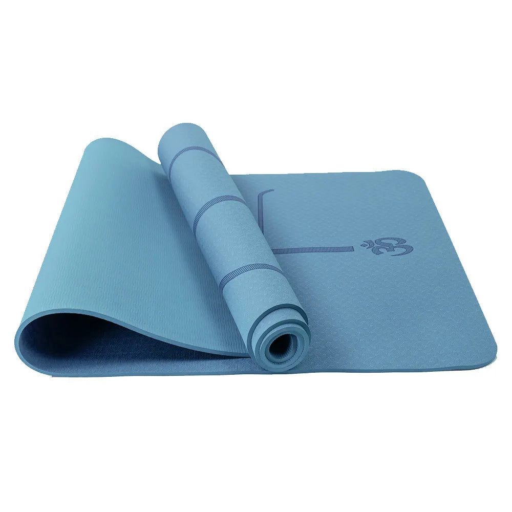 tapis de pilates bleu