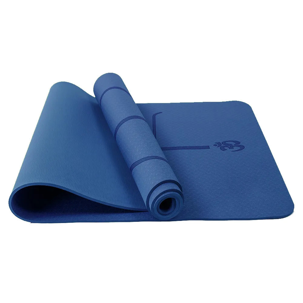 tapis de pilates bleu marine