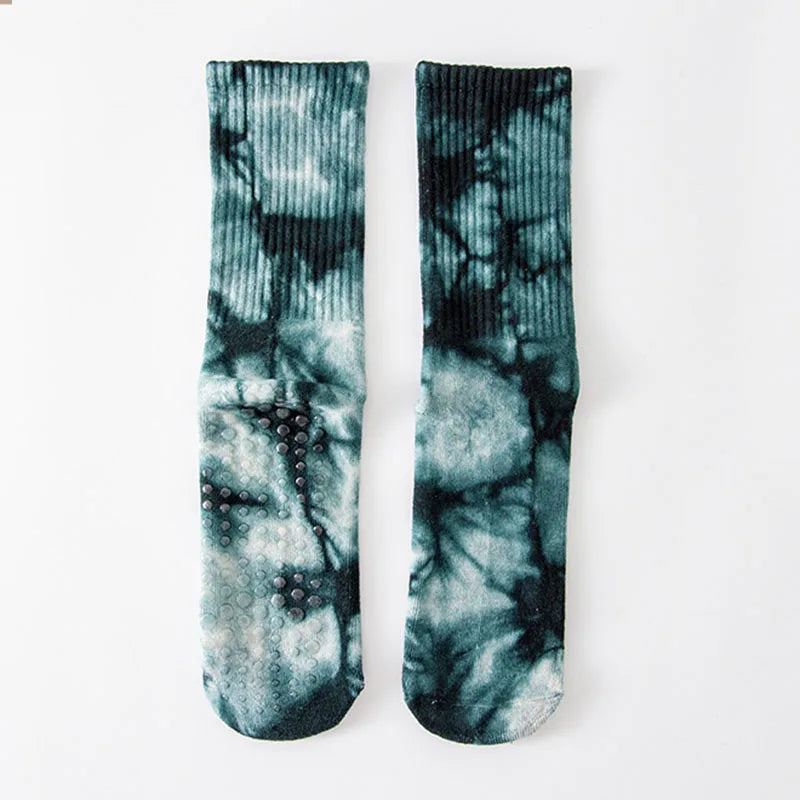 chausettes de pilates verte