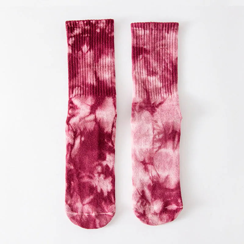 chausettes de pilates rouge