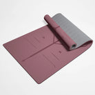 Tapis de sol pour exercices de pilates bordeau