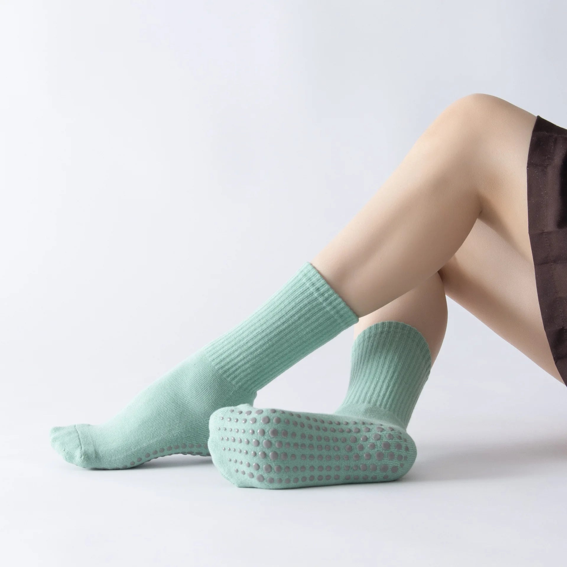 paires de chaussettes de pilates longue coton