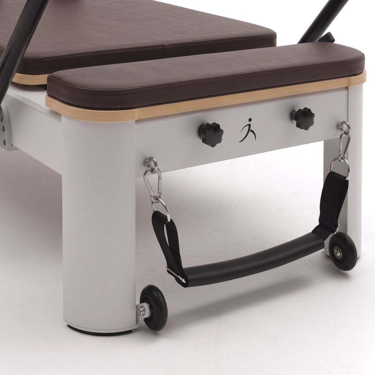 Pilates reformer aluminium moka, poignée