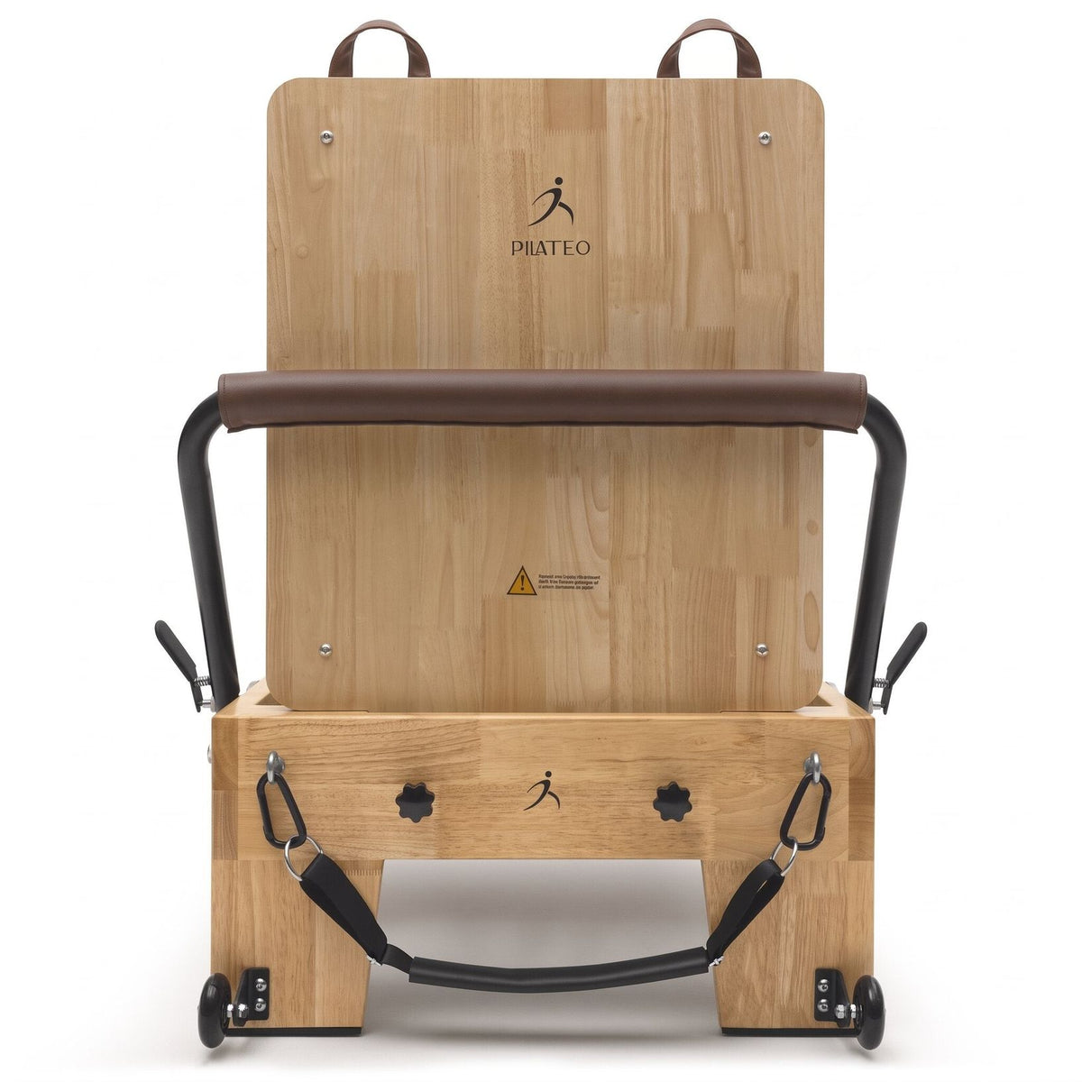 Pilates reformer classique moka, vue de face