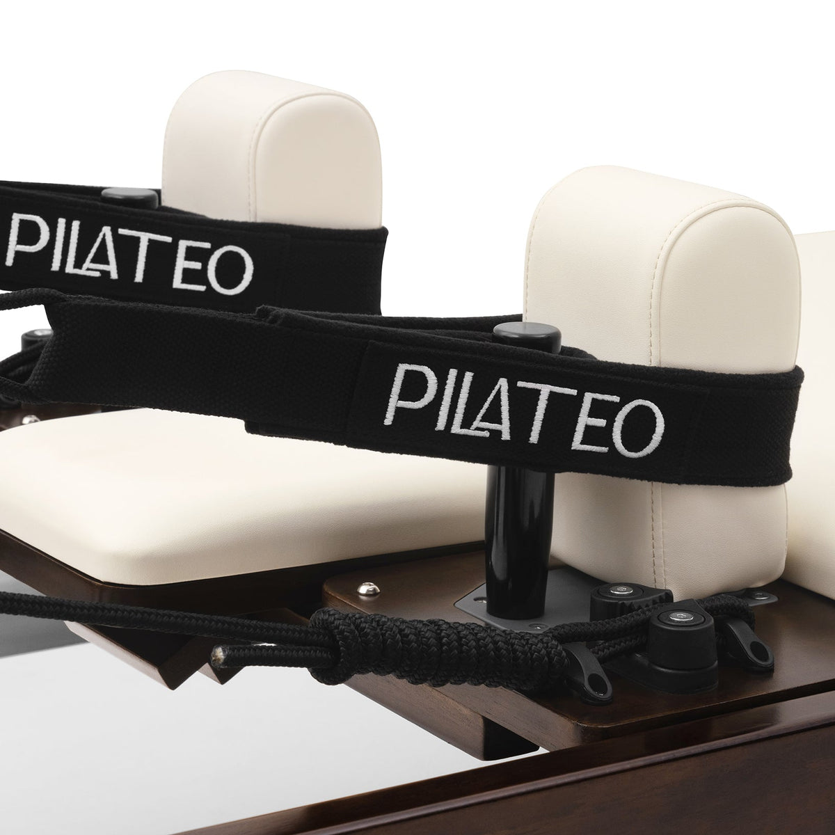 Pilates reformer Prestige blanc lacté, sangles