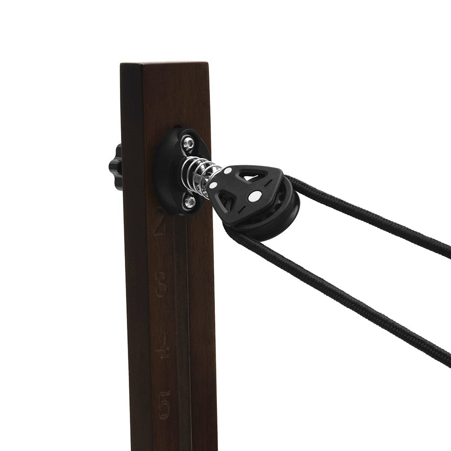 Pilates reformer Prestige blanc lacté, poulies