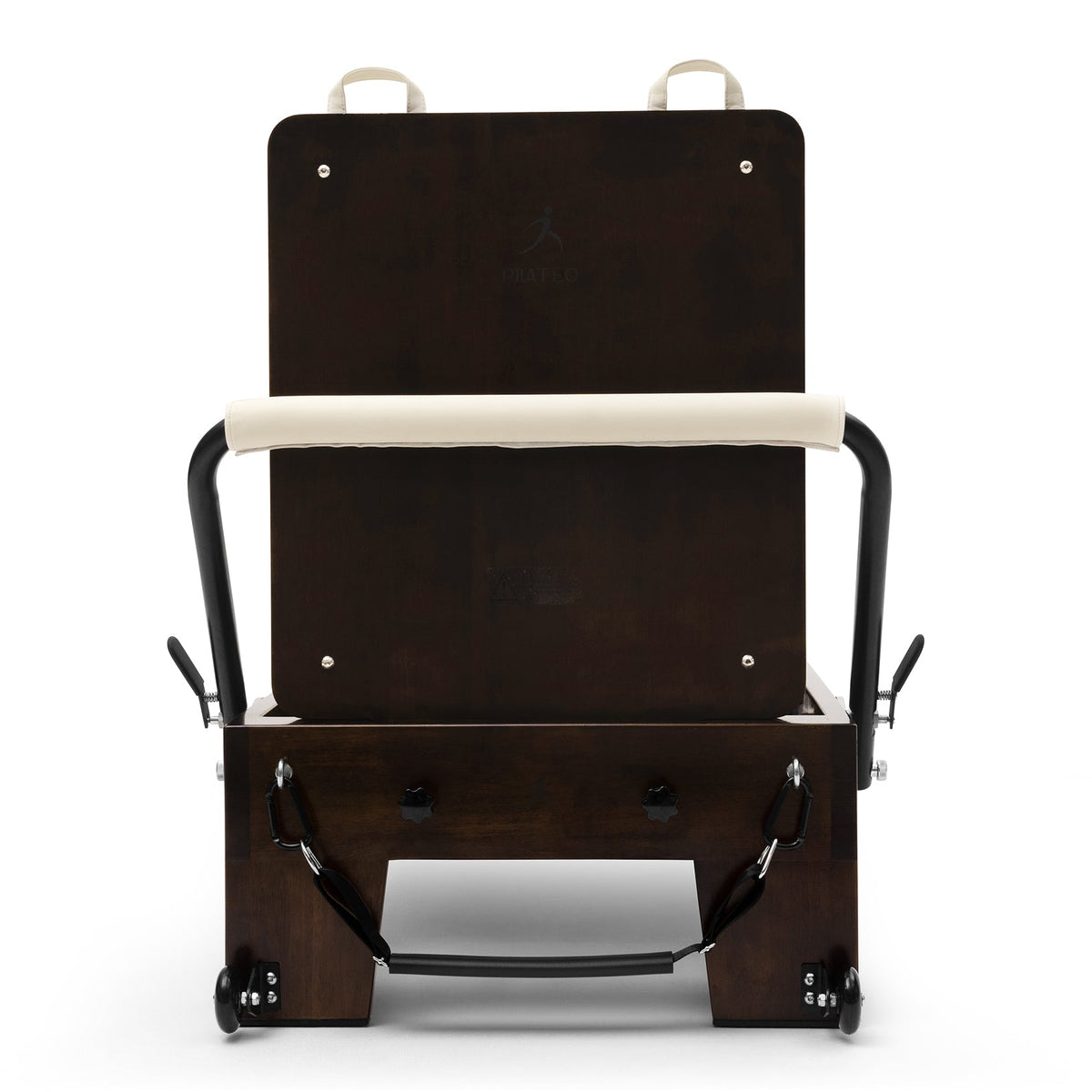 Pilates reformer Prestige blanc lacté, vue de face