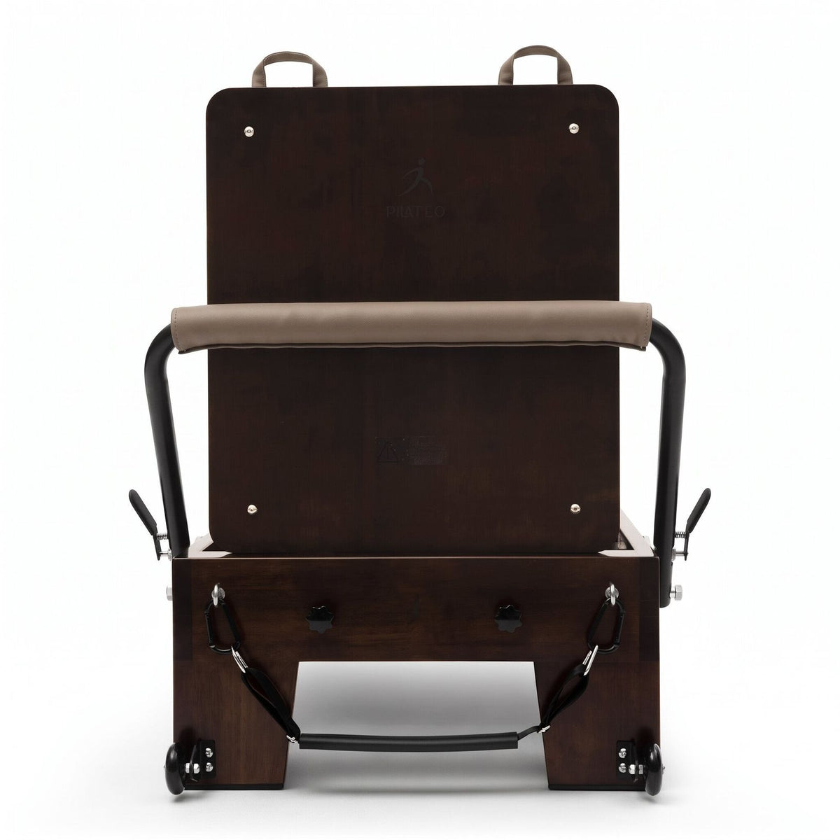 Pilates reformer Prestige taupe, vue de face