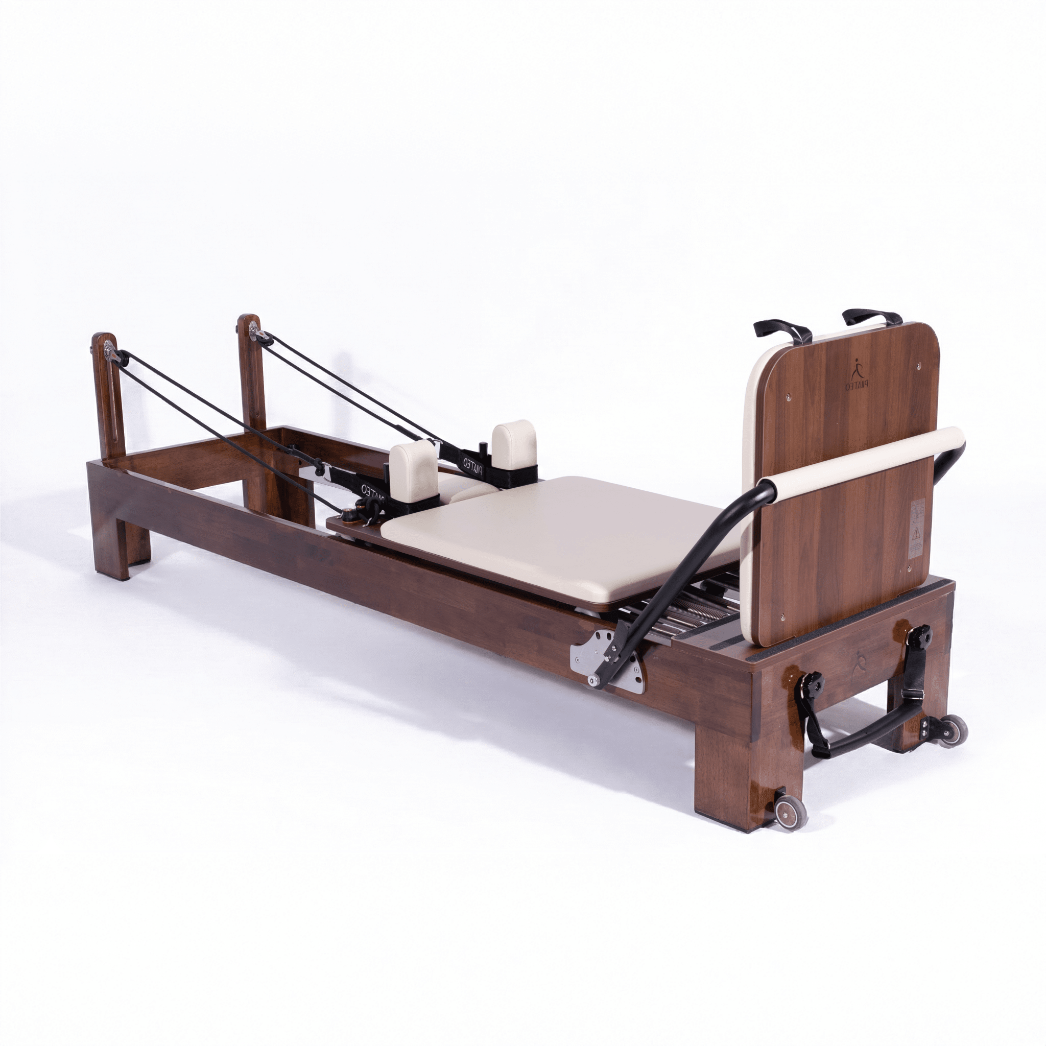 pilates reformer marron bois de noyer