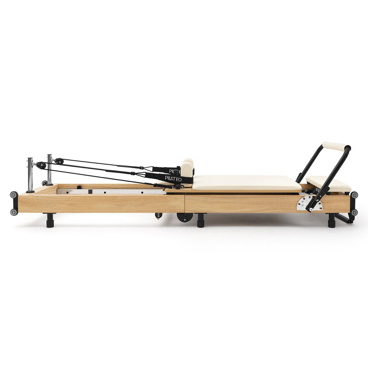 Pilates reformer pliable Flexi blanc lacté, vue latérale