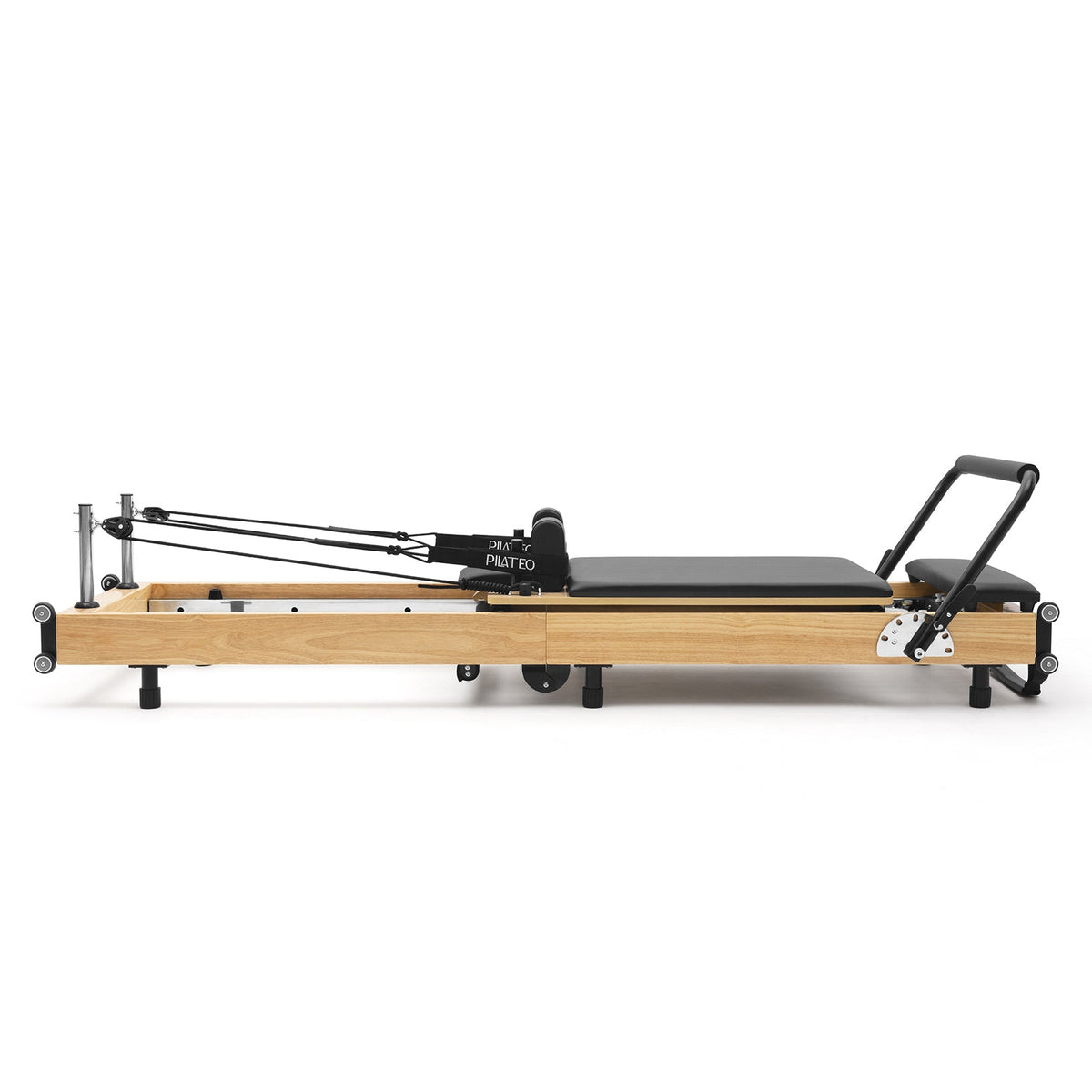 Pilates reformer pliable Flexi noir, vue latérale