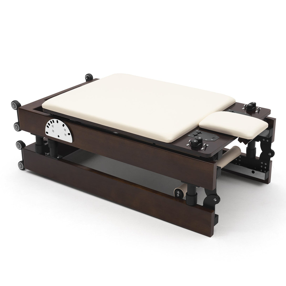 Pilates reformer pliable Flexi Prestige blanc lacté, plié