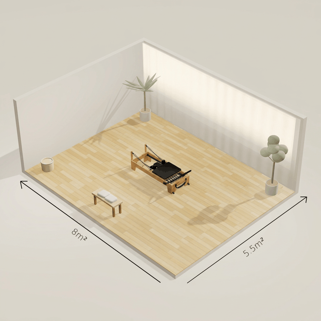 concepteur 3D de studio de pilates reformer