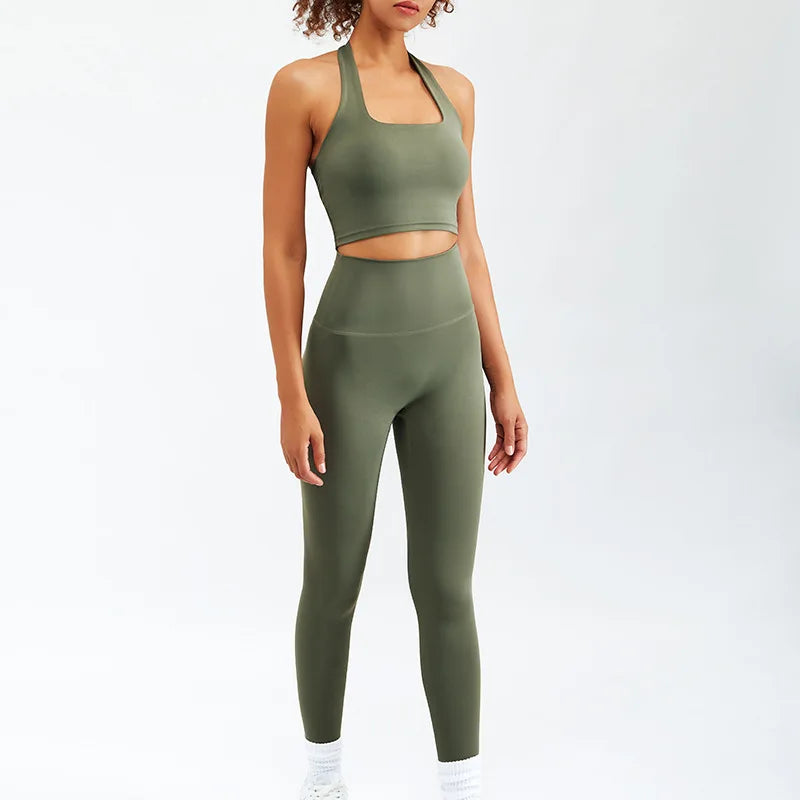 tenue de pilates vertes