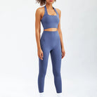tenue de pilates bleu
