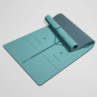 Tapis de sol pour exercices de pilates turquoise
