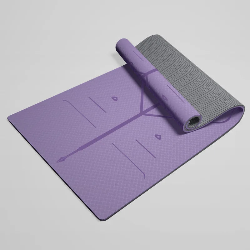 Tapis de sol pour exercices de pilates violet