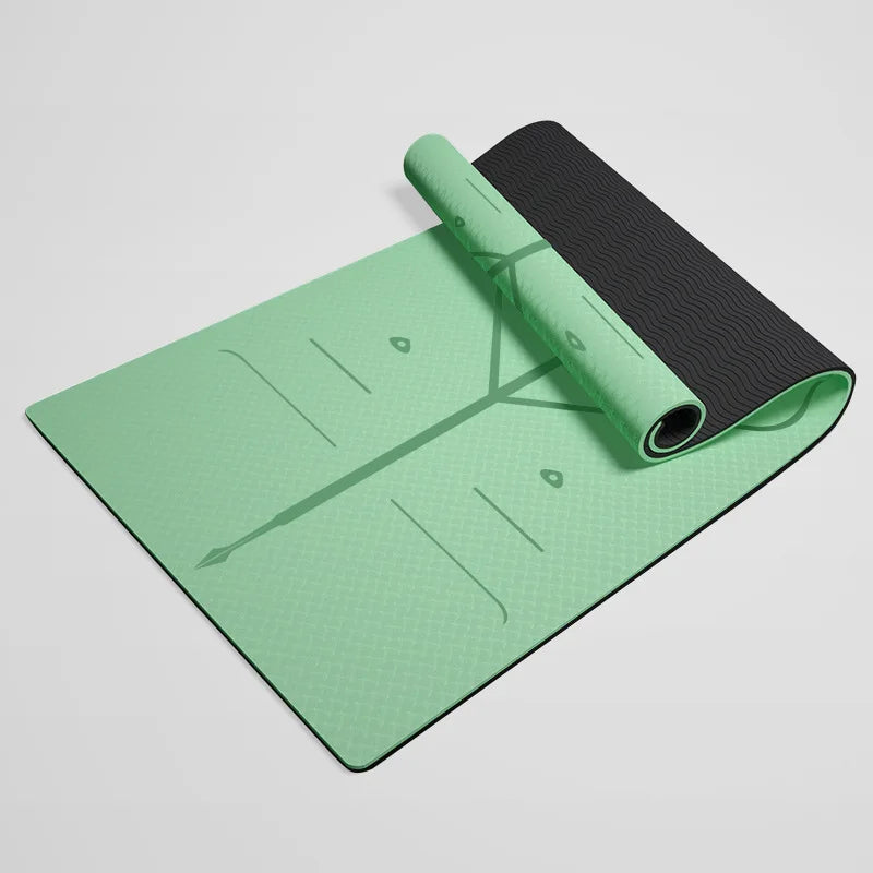 Tapis de sol pour exercices de pilates vert