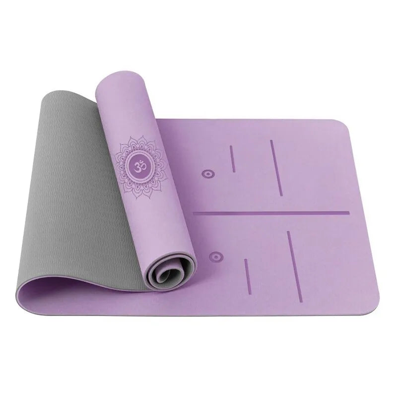 tapis de pilates débutant violet