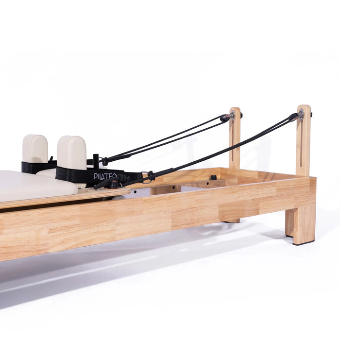 cadre de pilates reformer en bois de chêne