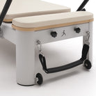 Pilates reformer aluminium blanc lacté, poignée