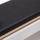 Pilates reformer aluminium noir, détail du revêtement
