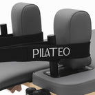 Pilates reformer aluminium gris bleuté, sangles