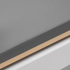 Pilates reformer aluminium gris bleuté, détail du cadre