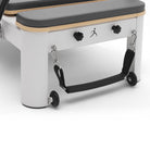 Pilates reformer aluminium gris bleuté, poignée