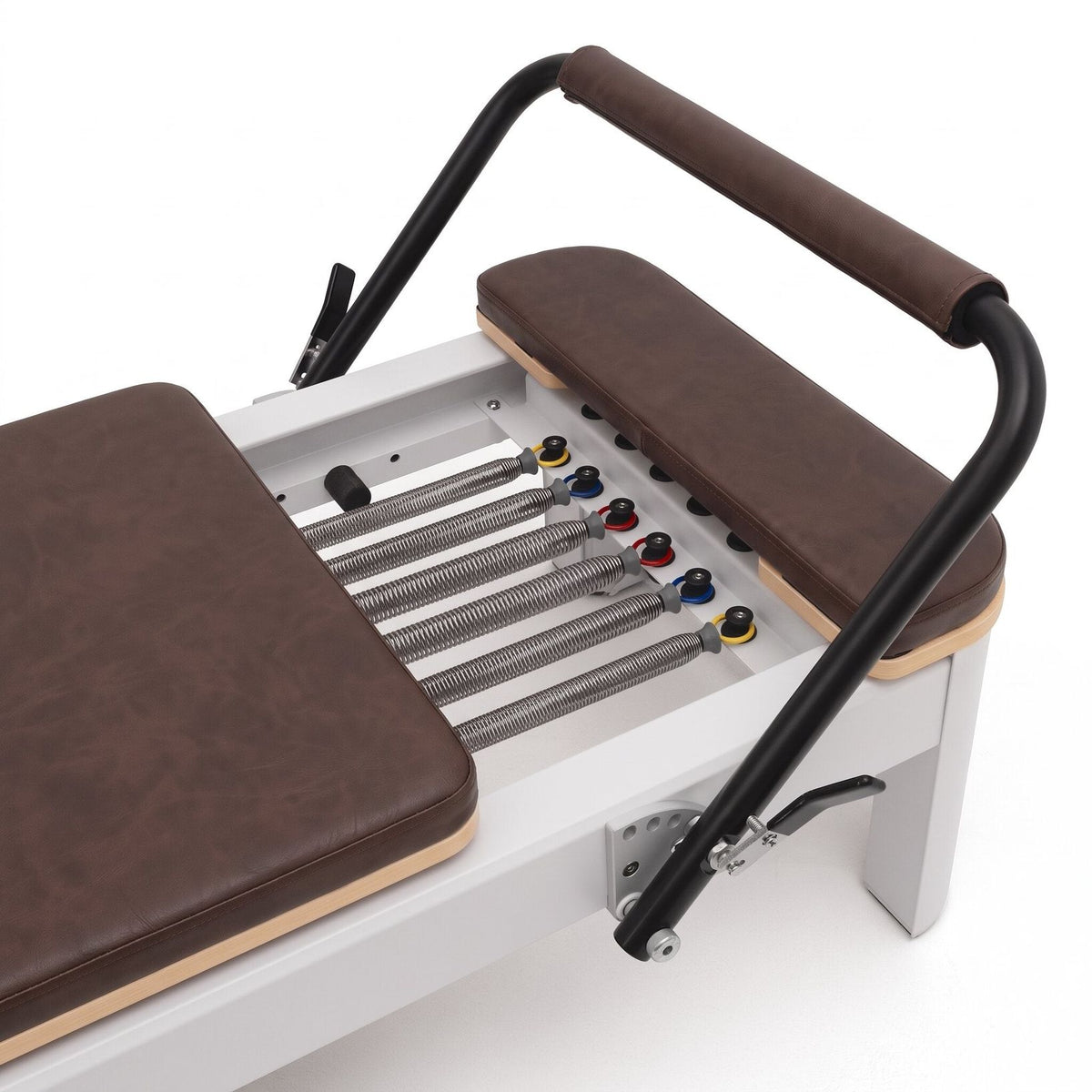 Pilates reformer aluminium moka, ressorts