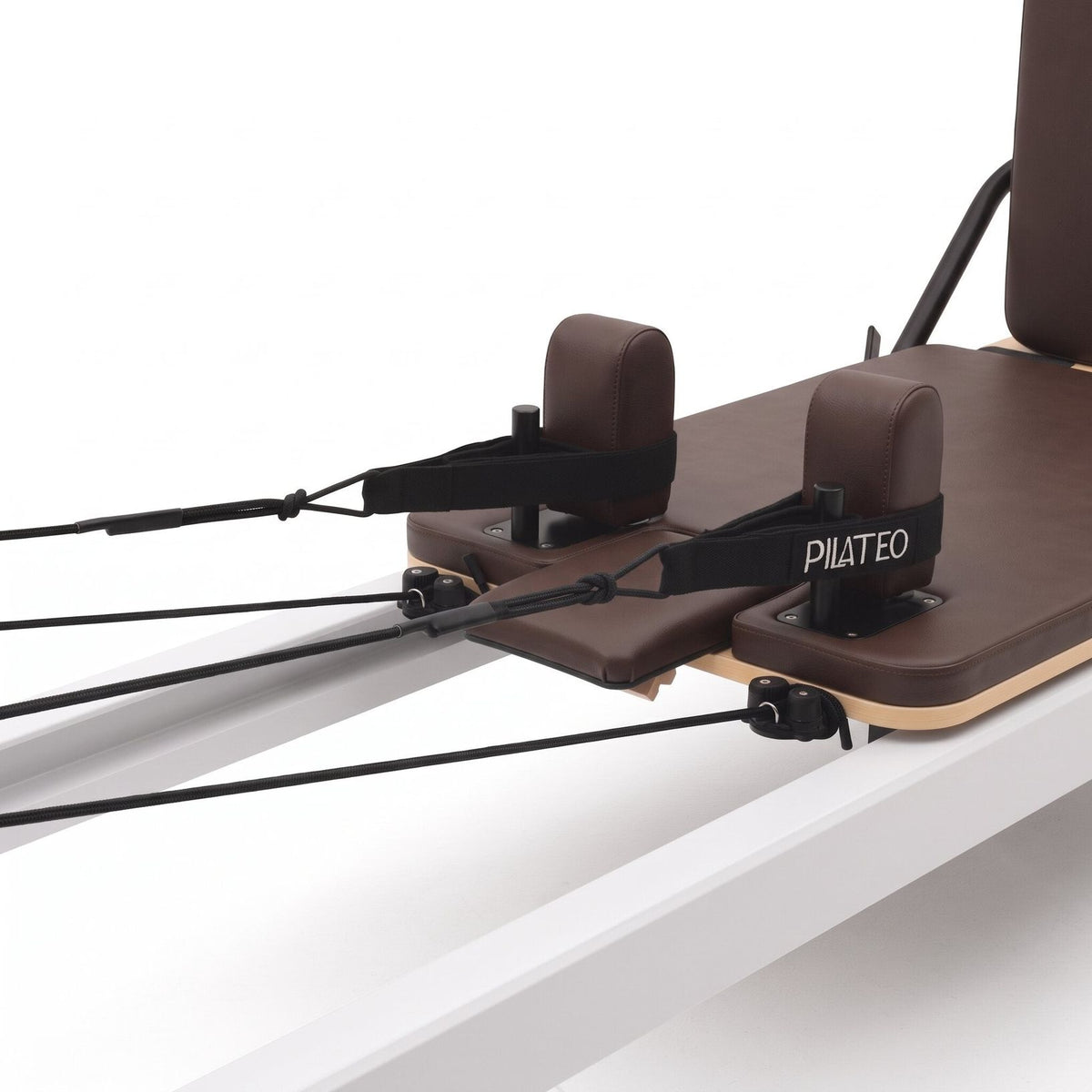 Pilates reformer aluminium moka, sangles