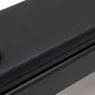 Pilates reformer aluminium total black, détail du revêtement