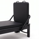 Pilates reformer aluminium total black, jumpboard