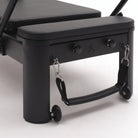 Pilates reformer aluminium total black, poignées et roues
