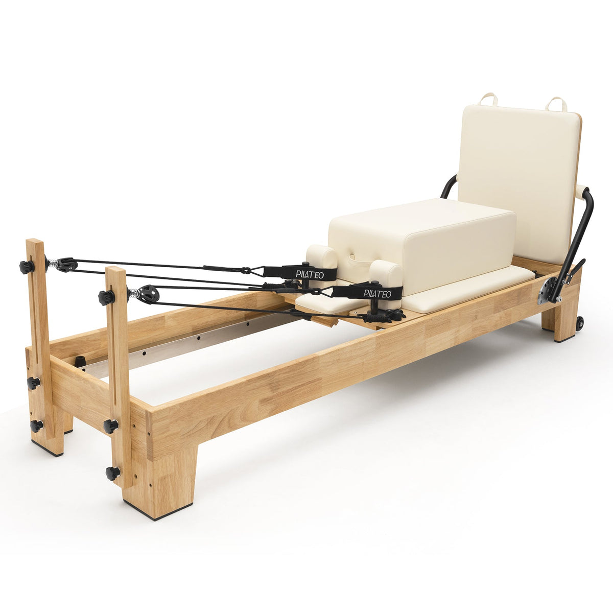 Pilates reformer classique blanc lacté, sitting box et jumpboard