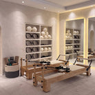 Pilates reformer classique blanc lacté, en studio