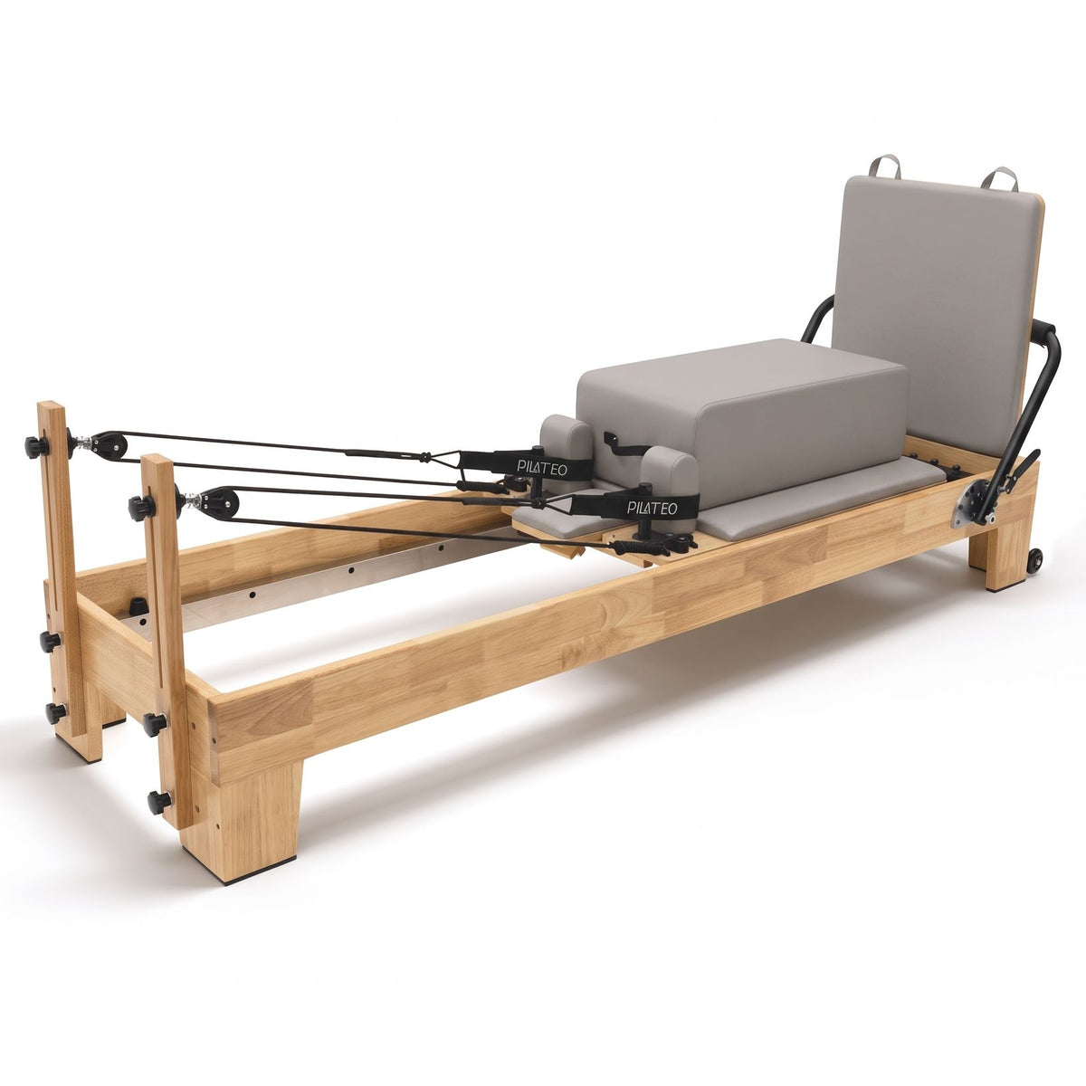 Pilates reformer classique gris perle, sitting box et jumpboard