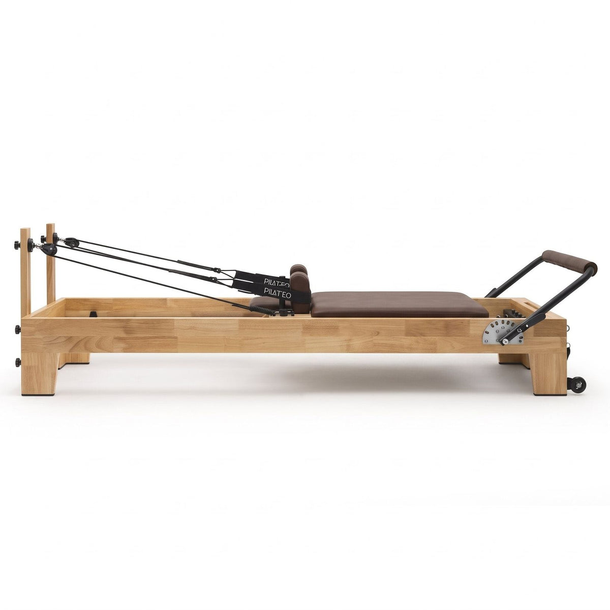 Pilates reformer classique moka, vue latérale