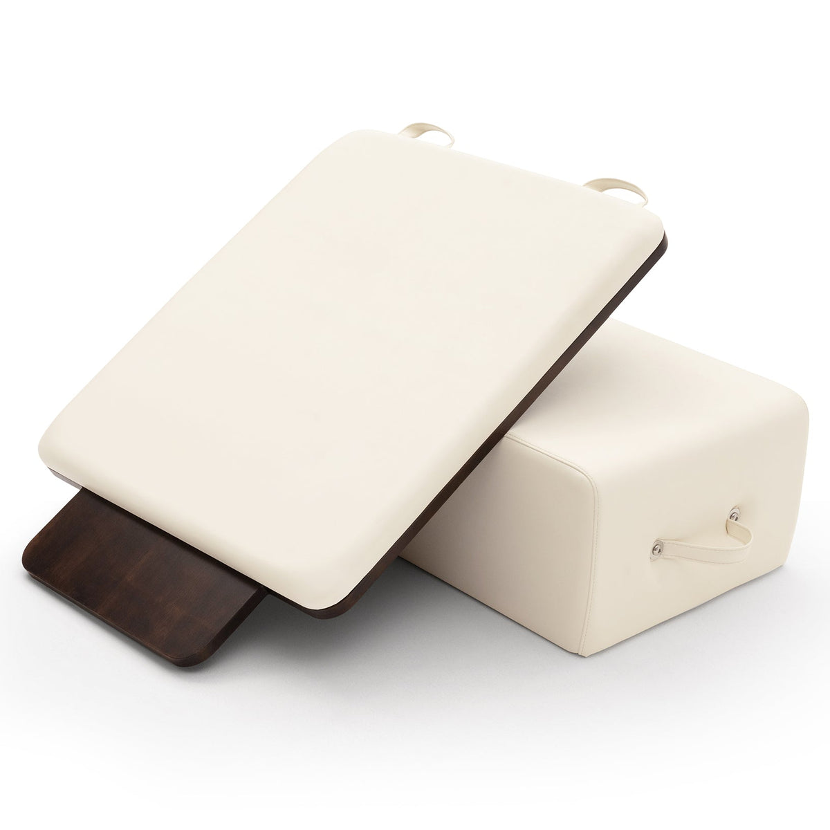 Pilates reformer Prestige blanc lacté, extension de plateforme