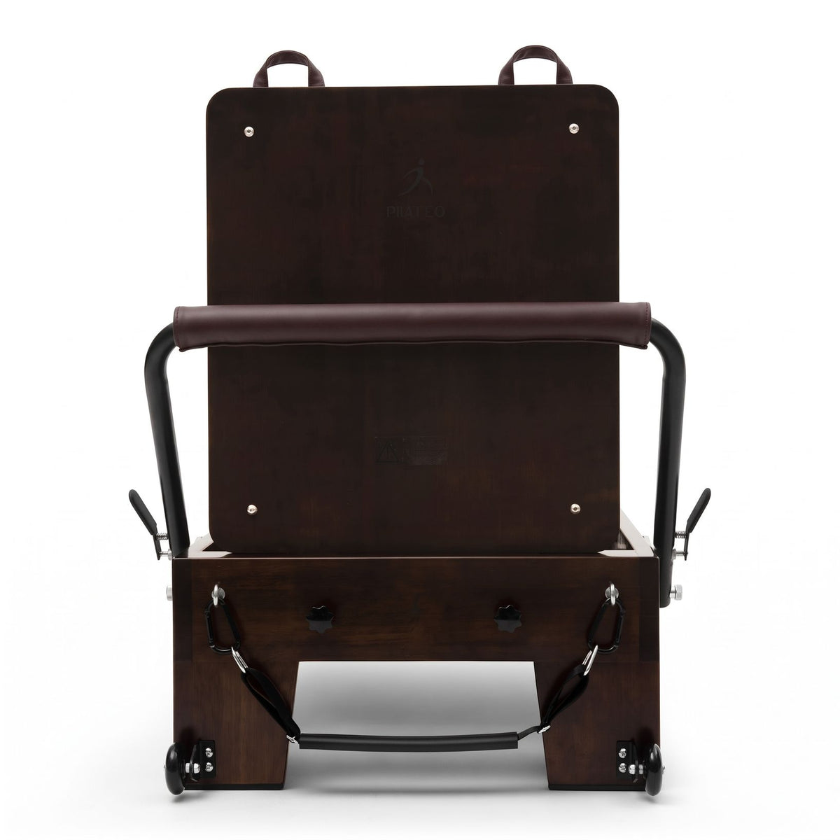 Pilates reformer Prestige bordeaux, vue de face