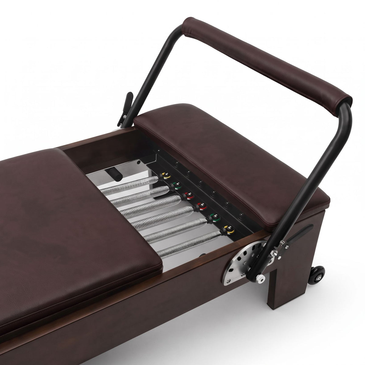 Pilates reformer Prestige bordeaux, barre de pieds