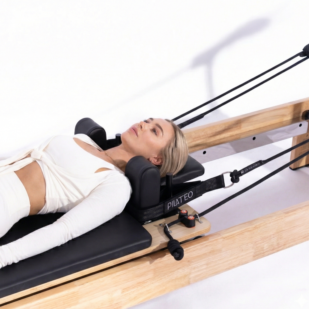 pilates reformer pilateo exercice sur chariot