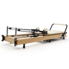 Pilates reformer pliable Flexi blanc lacté, vue de trois quarts