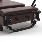 Pilates reformer pliable Flexi espresso bordeaux, roues