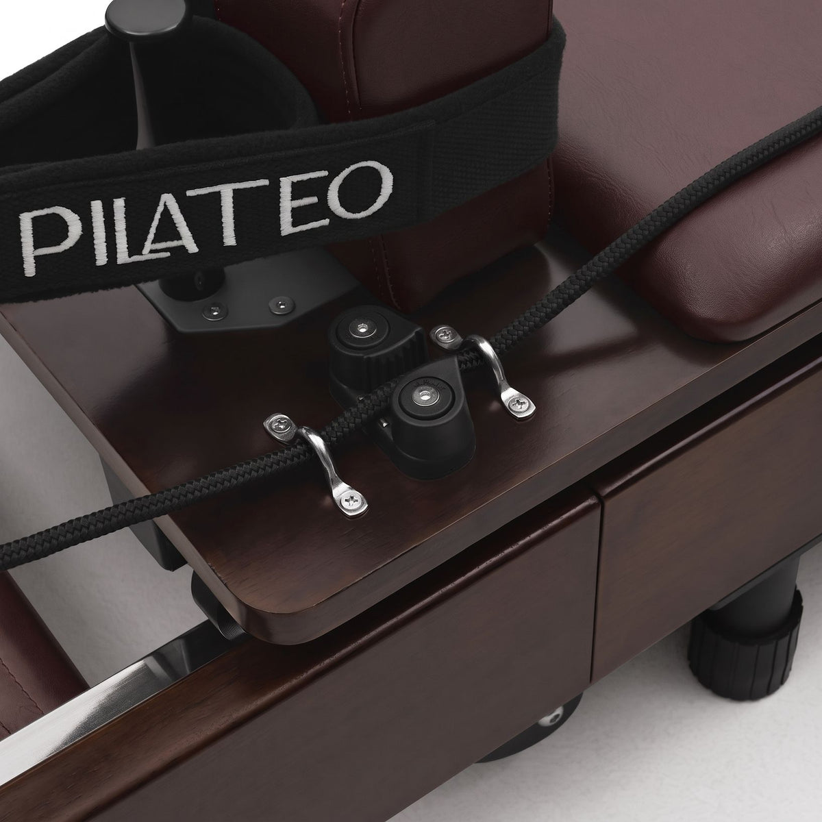 Pilates reformer pliable Flexi espresso bordeaux, taquets