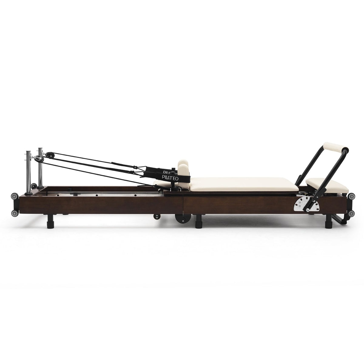 Pilates reformer pliable Flexi Prestige blanc lacté, vue latérale