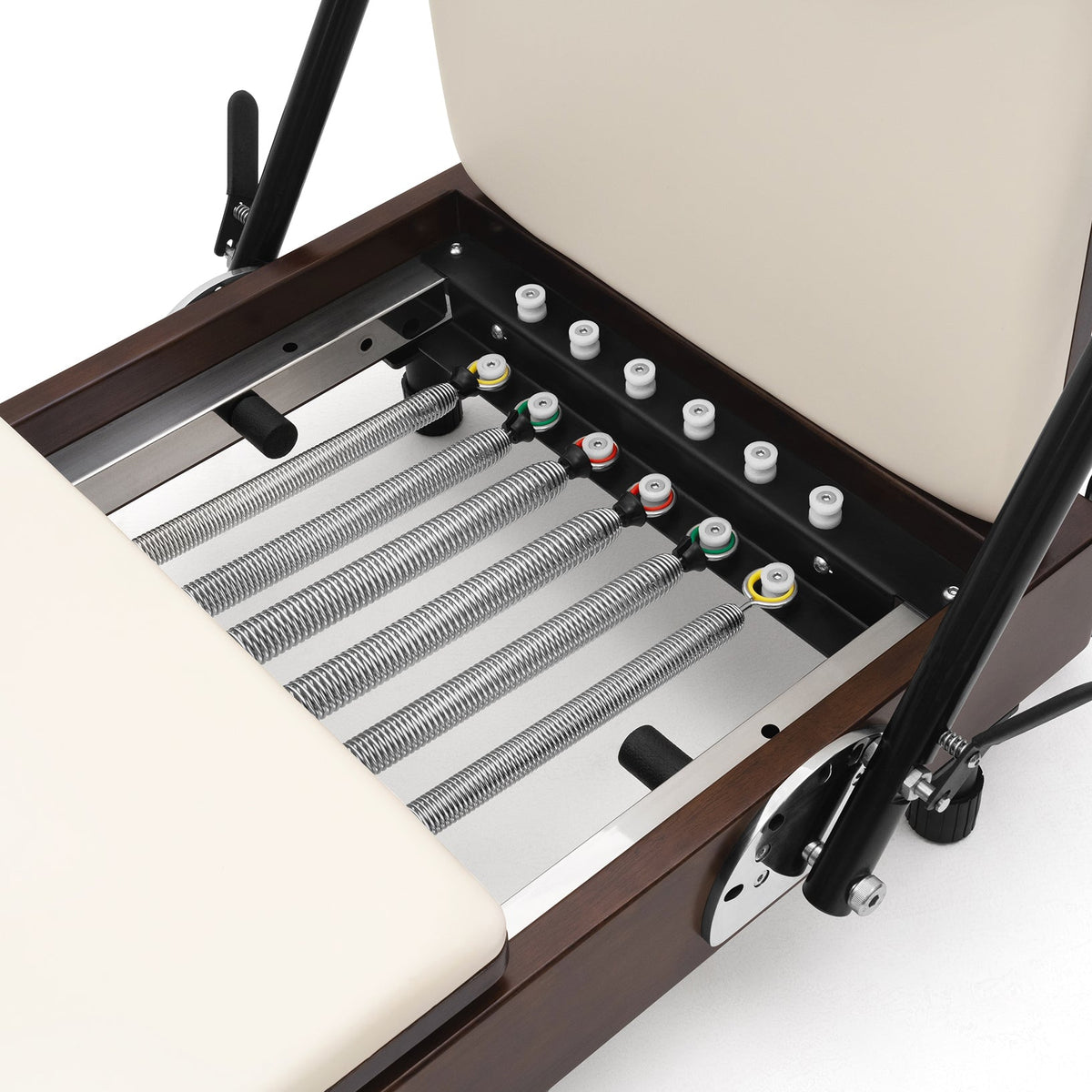 Pilates reformer pliable Flexi Prestige blanc lacté, ressorts